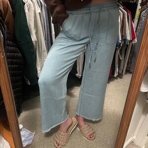 KanCan Light Blue Elastic Waist Pants